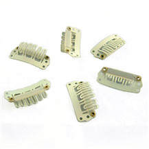40pcs 28mm Blonde Clips for Hair Extensions / Wig / Weft