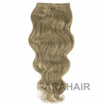 26 Ash Brown 8 7pcs Wavy Clip In Brazilian Remy Hair