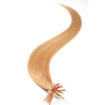 28 inches Strawberry Blonde (#27) 100S Stick Tip Human Hair Extensions