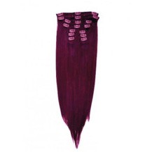 16" Bug 10PCS Straight Clip In Brazilian Remy Hair Extensions