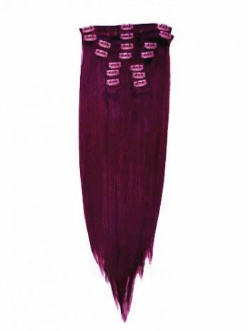 16" Bug 7pcs Clip In Indian Remy Human Hair Extensions