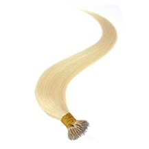 16" Bleach Blonde(#613) Nano Ring Hair Extensions