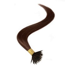 18" Medium Brown(#4) Nano Ring Hair Extensions