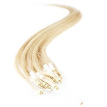 16" Bleach Blonde (#613) 100S Micro Loop Remy Human Hair Extensions