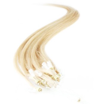 18" Bleach Blonde (#613) 100S Micro Loop Remy Human Hair Extensions