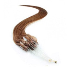 18" Vibrant Auburn (#33) 50S Micro Loop Remy Human Hair Extensions
