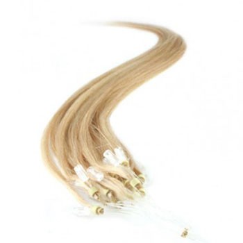 22" Ash Blonde (#24) 50S Micro Loop Remy Human Hair Extensions