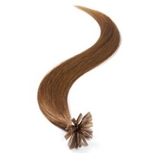 22" Chestnut Brown (#6) 100S Nail Tip Human Hair Extensions