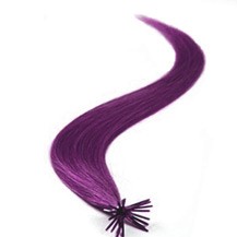 24" Lila 50S Stick Tip Human Hair Extensions