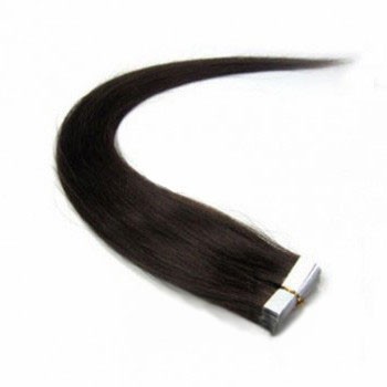 16" Off Black (#1b) 20pcs Tape In Remy Human Hair Extensions