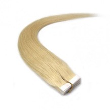 22" Ash Blonde (#24) 20pcs Tape In Remy Human Hair Extensions