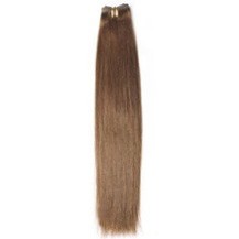 16" Ash Brown (#8) Straight Indian Remy Hair Wefts