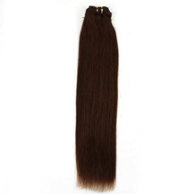 16" Chocolate Brown (#4) Straight Indian Remy Hair Wefts