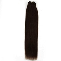 16" Dark Brown (#2) Straight Indian Remy Hair Wefts