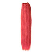 20" Pink Straight Indian Remy Hair Wefts