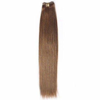 12" Ash Brown (#8) Straight Indian Remy Hair Wefts