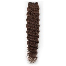 12" Chocolate Brown (#4) Deep Wave Indian Remy Hair Wefts