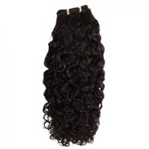 12" Dark Brown (#2) Curly Indian Remy Hair Wefts