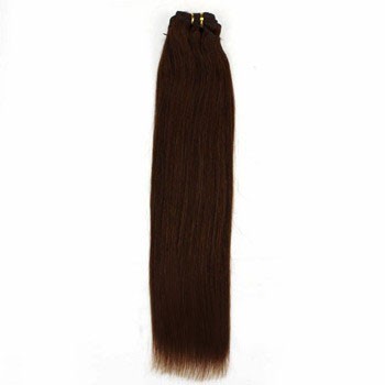 14" Chocolate Brown (#4) Straight Indian Remy Hair Wefts