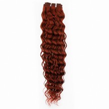 14" Vibrant Auburn (#33) Deep Wave Indian Remy Hair Wefts