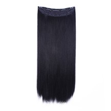 24" Off Black(#1b) One Piece Clip In Synthetic Hair Extensions