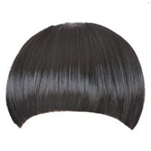 Invisible Seamless Neat Bang Black 1 Piece