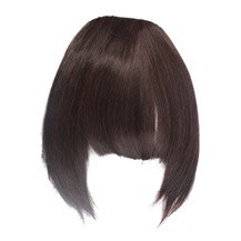Neat Bang With Hair On The Temples Deep Chestnut Brown 1 Piece