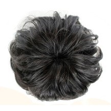 Bun Hair Piece Extension Synthetic Hairpiece Updo Black 1 Piece